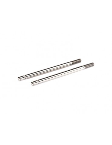 Traxxas Shock shafts, steel, chrome finish (2)