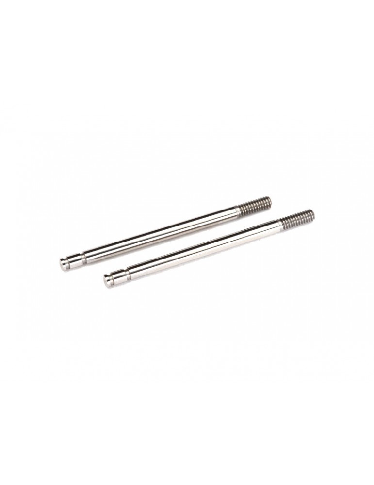 Traxxas Shock shafts, steel, chrome finish (2)