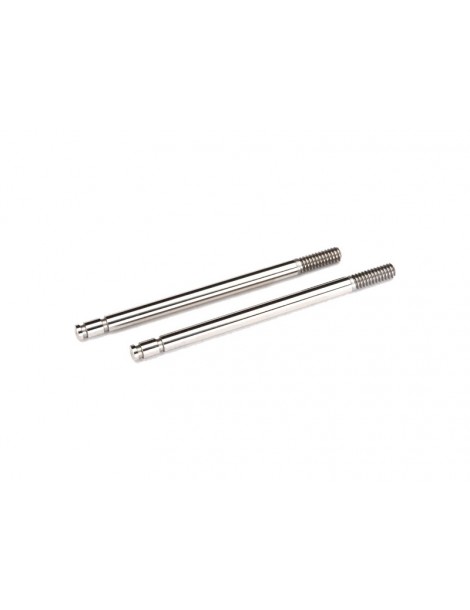 Traxxas Shock shafts, steel, chrome finish (2)