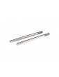 Traxxas Shock shafts, steel, chrome finish (2)