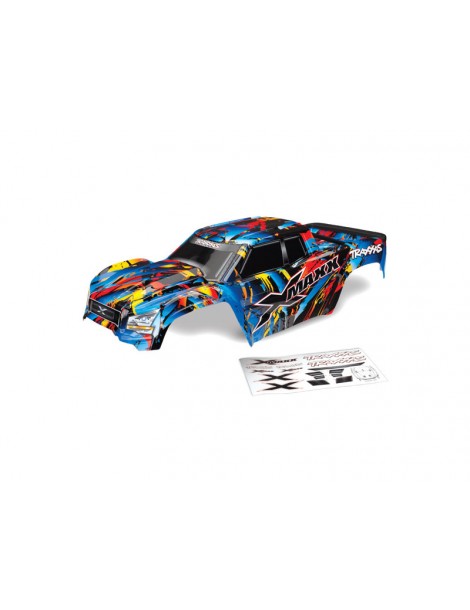 Traxxas Body, X-Maxx, Rock n' Roll (painted, decals applied)