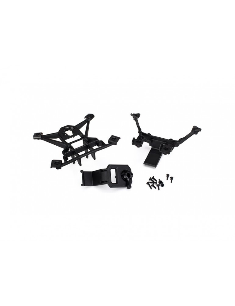 Traxxas Body mounts, front & rear/ hardware