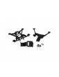 Traxxas Body mounts, front & rear/ hardware