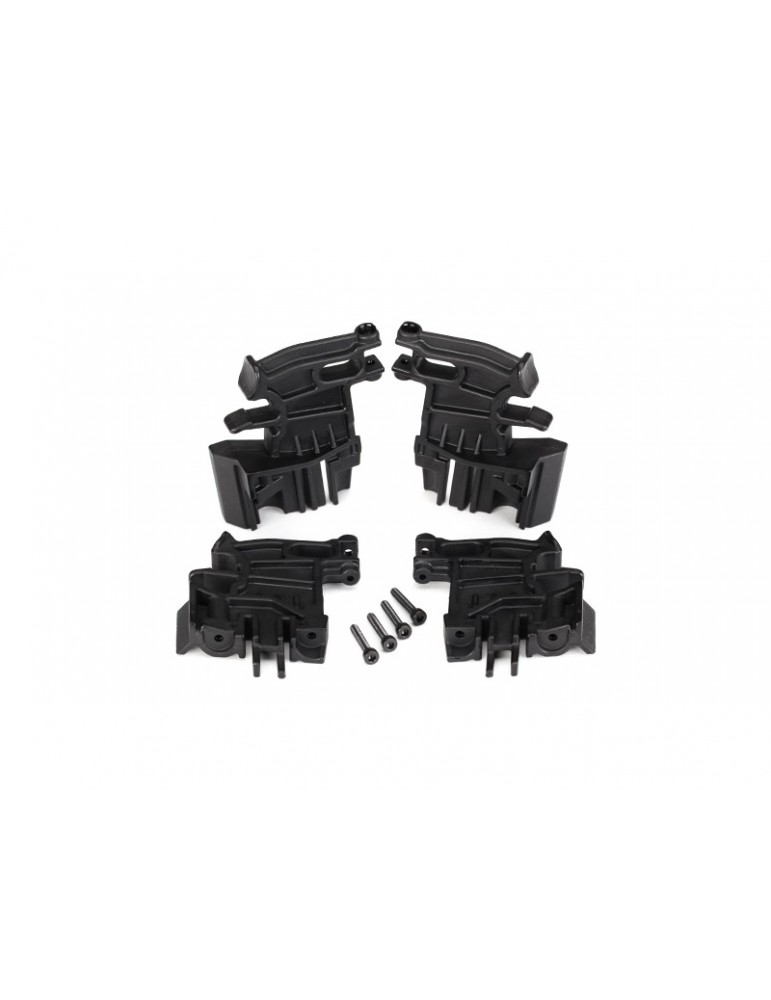 Traxxas Battery hold-down mounts, left (2)/ right (2)/ 3x18mm CS (4)