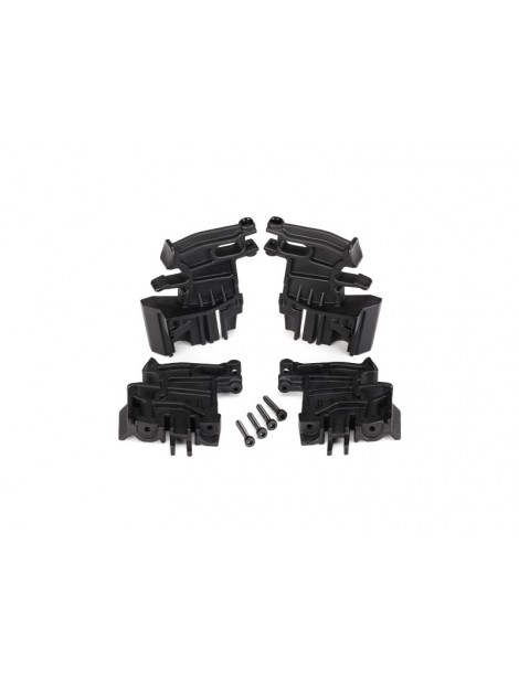 Traxxas Battery hold-down mounts, left (2)/ right (2)/ 3x18mm CS (4)