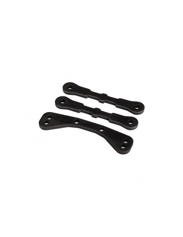 Traxxas Bulkhead tie bar, upper (1)/ lower (2) (steel)