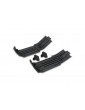 Traxxas Skidplate, front (1), rear (1)/ rubber impact cushion (2)