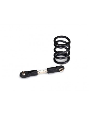 Traxxas Steering link, steel/ servo saver spring, heavy duty