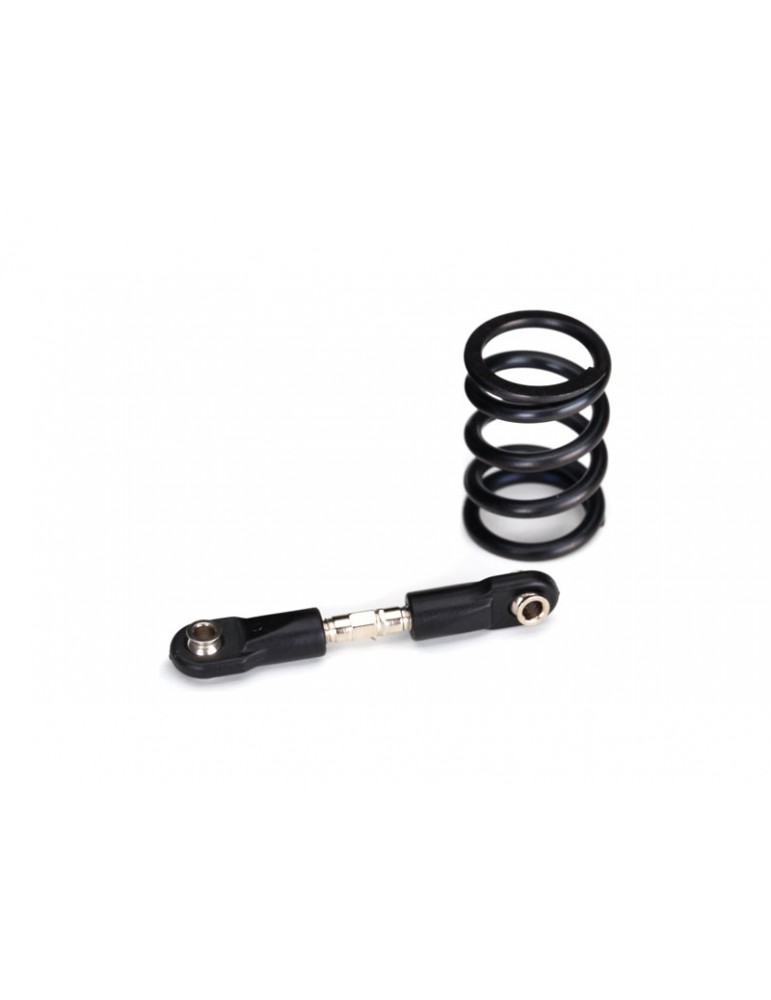 Traxxas Steering link, steel/ servo saver spring, heavy duty
