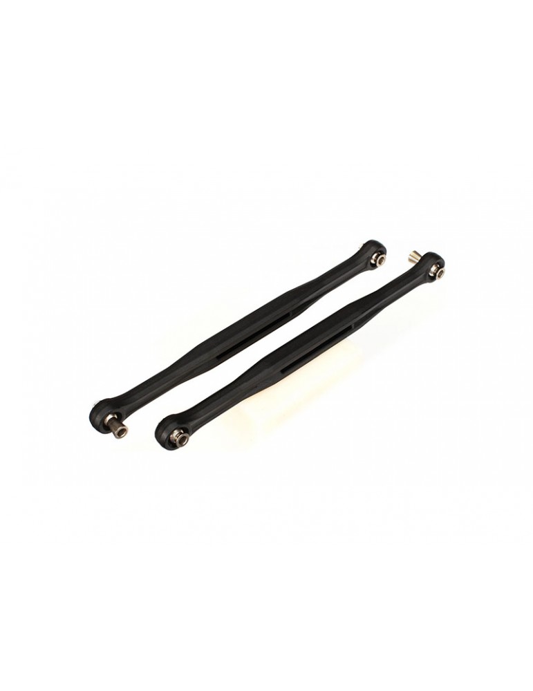 Traxxas Toe links, molded composite, 173mm (158mm center to center) (black) (2)