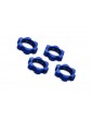 Traxxas Wheel nuts, splined, 17mm, serrated (blue-anodized) (4)