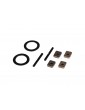 Traxxas Spider gear shaft (2)/ spacers (4)/ 16x23.5x.5mm TW (2)