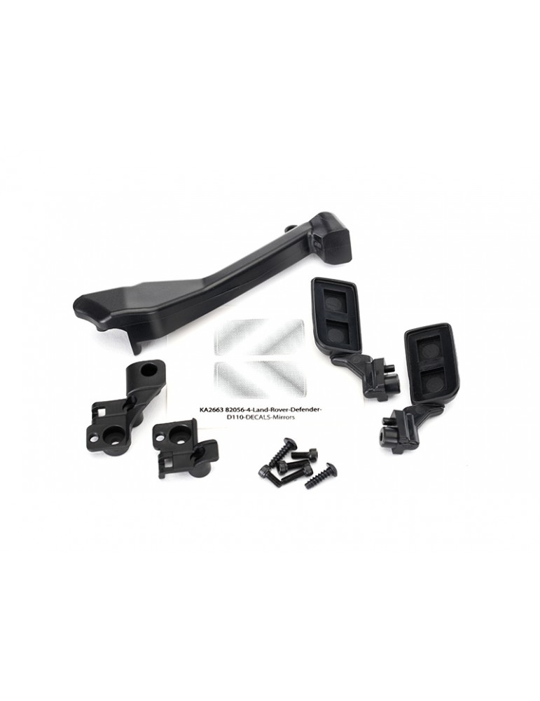 Traxxas Mirrors, side (left & right)/ snorkel/ mounting hardware
