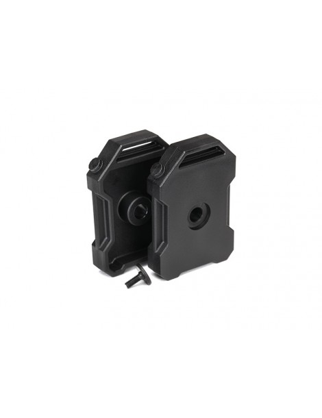 Traxxas Fuel canisters (black) (2)