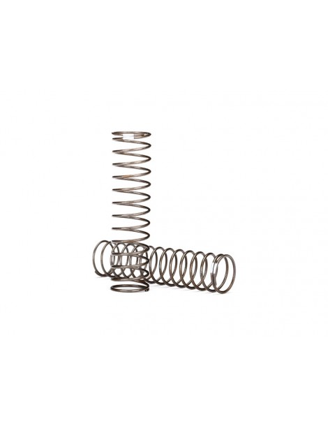 Traxxas Springs, shock (natural finish) (GTS) (0.30 rate, white stripe) (2)