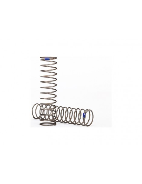 Traxxas Springs, shock (natural finish) (GTS) (0.61 rate, blue stripe) (2)