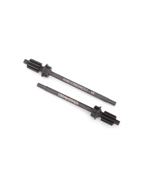 Traxxas Axle shaft, rear, heavy duty (pair)/ portal drive input gear, rear (machined)