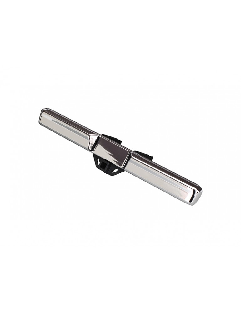 Traxxas Bumper, rear (chrome)/ bumper mount