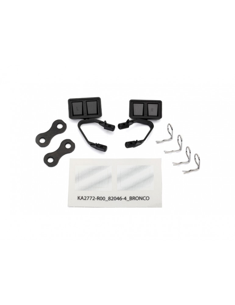 Traxxas Mirrors, side, black (left & right)