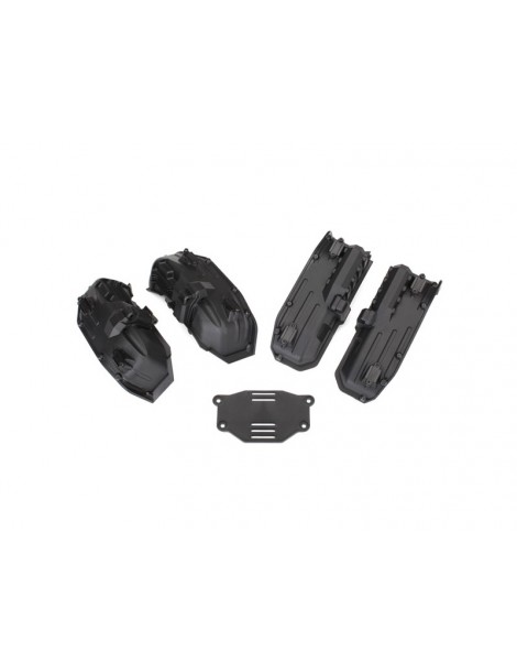 Traxxas Fenders/ rock light covers (8)/ battery plate (1)