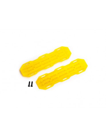 Traxxas Traction boards, yellow/ mounting hardware