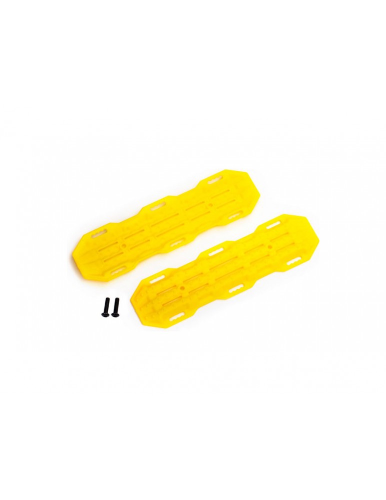 Traxxas Traction boards, yellow/ mounting hardware