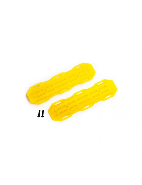 Traxxas Traction boards, yellow/ mounting hardware
