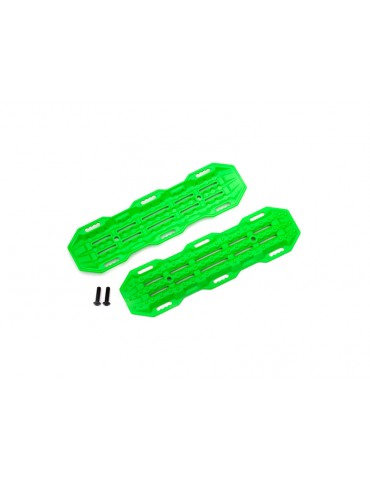 Traxxas Traction boards, green/ mounting hardware