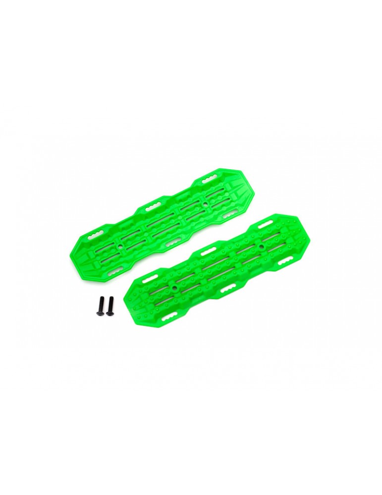 Traxxas Traction boards, green/ mounting hardware
