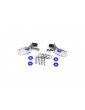 Traxxas Mirrors, side, chrome (left & right)/ o-rings (4)/ body clips (4)