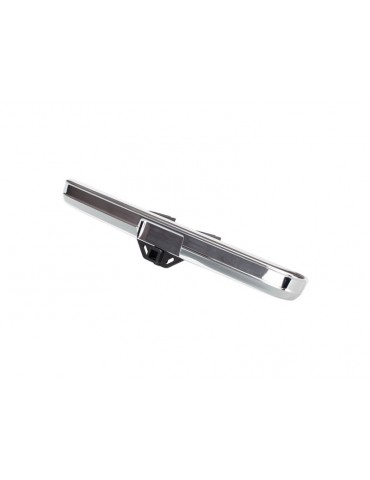 Traxxas Bumper, rear (chrome)/ bumper mount/ 3x8 BCS (2)