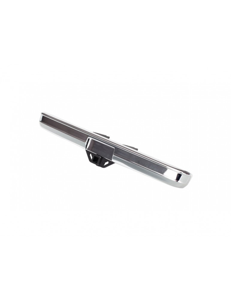 Traxxas Bumper, rear (chrome)/ bumper mount/ 3x8 BCS (2)