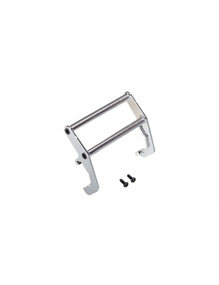 Traxxas Push bar, bumper, chrome (assembled) (fits 8137 bumper)