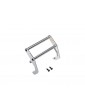 Traxxas Push bar, bumper, chrome (assembled) (fits 8137 bumper)