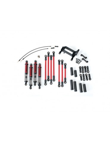 Traxxas Long Arm Lift Kit, TRX-4, complete, red