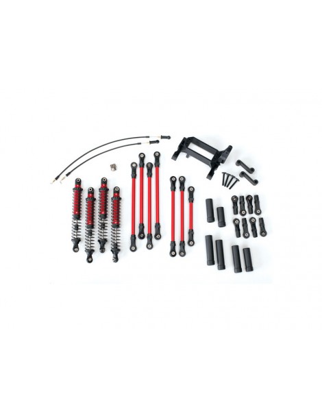 Traxxas Long Arm Lift Kit, TRX-4, complete, red