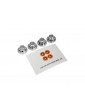 Traxxas Center caps, wheel (chrome) (4)/ decal sheet (requires 8255A)