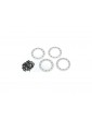 Traxxas Beadlock rings, satin 2.2" (aluminum) (4)