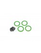 Traxxas Beadlock rings, green 2.2" (aluminum) (4)
