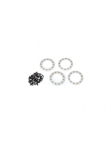 Traxxas Beadlock rings 1.9", satin (aluminum) (4)