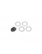 Traxxas Beadlock rings 1.9", satin (aluminum) (4)
