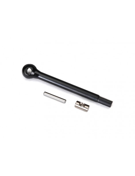 Traxxas Axle shaft, front, left/ drive pin/ cross pin