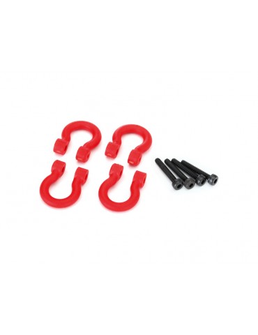 Traxxas Bumper D-rings (red) (4)