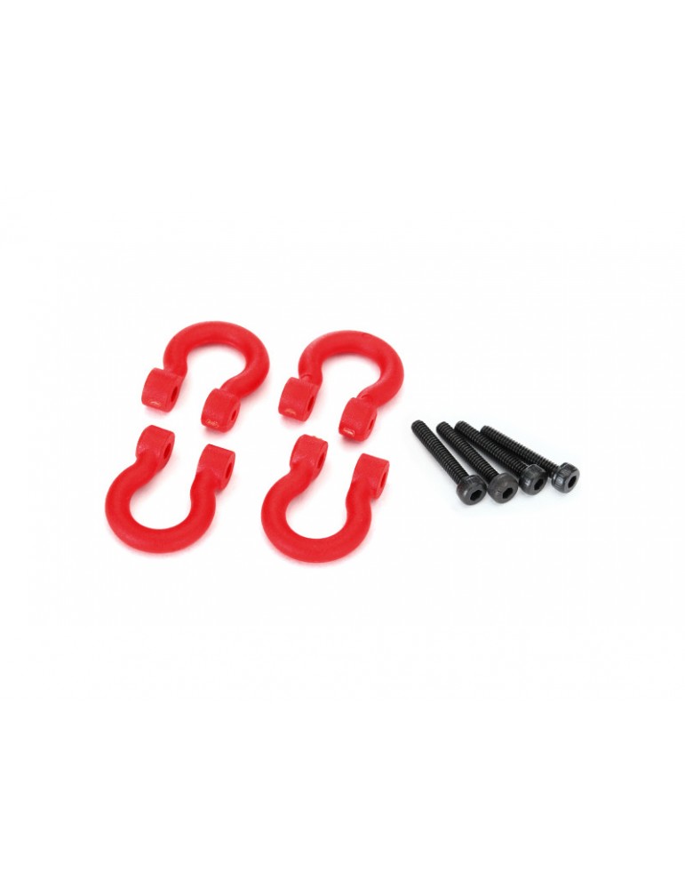 Traxxas Bumper D-rings (red) (4)