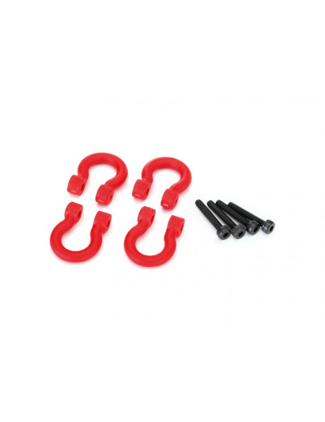 Traxxas Bumper D-rings (red) (4)