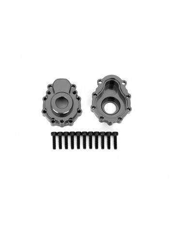 Traxxas Portal housings, outer, aluminum (charcoal gray-anodized) (2)