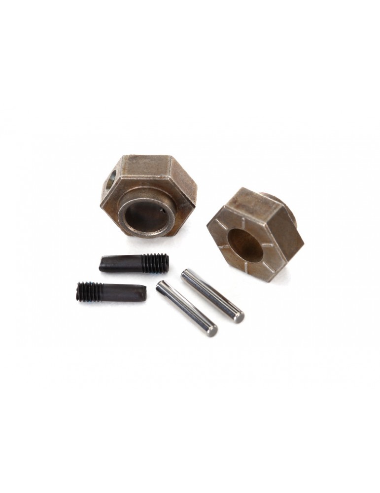 Traxxas Wheel hubs, 12mm hex (2) (steel) (fits TRX-4)