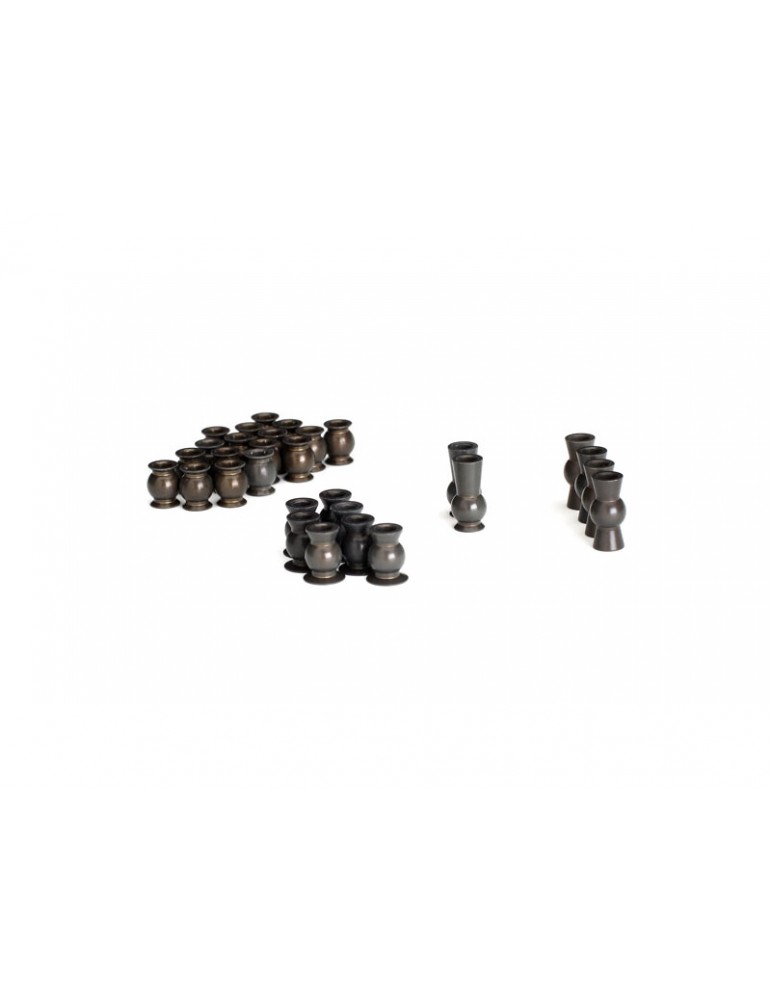 Traxxas Hollow ball set, aluminum, PTFE-coated