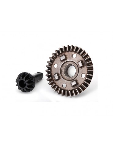 Traxxas Ring gear, differential/ pinion gear 11T/34T
