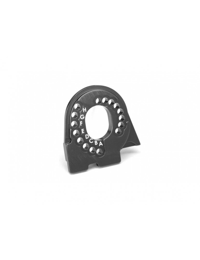 Traxxas Motor mount plate, TRX-4, aluminum (charcoal gray-anodized)